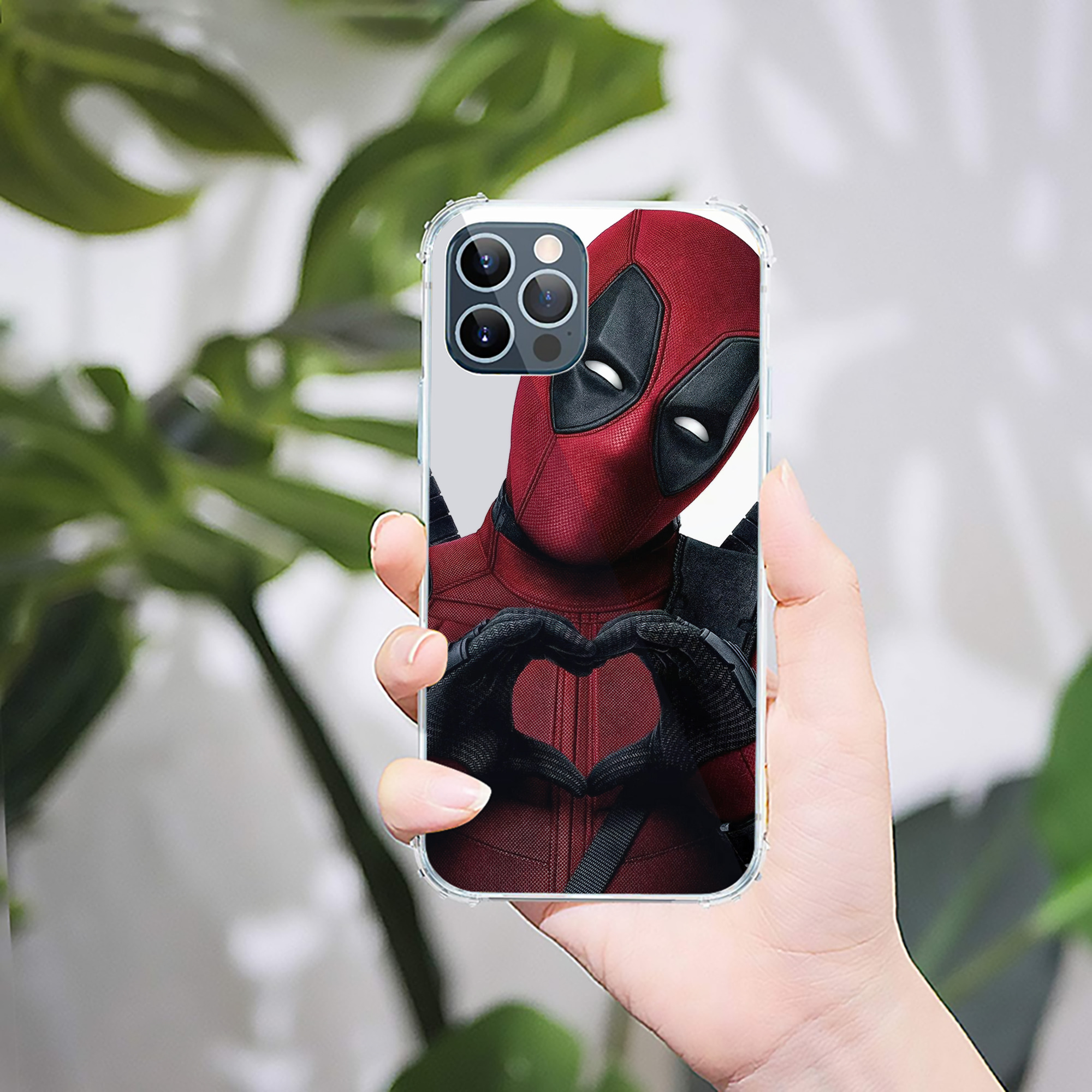 （画像用） Deadpool デッドプール 【iPhone 12シリーズ対応】透明スマホケース（クリアソフトケース）